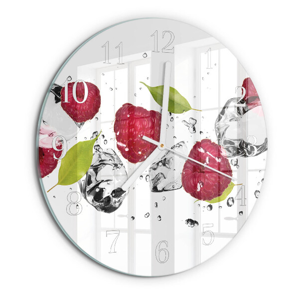 Round wall clock Raspberries