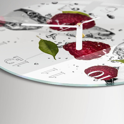 Round wall clock Raspberries