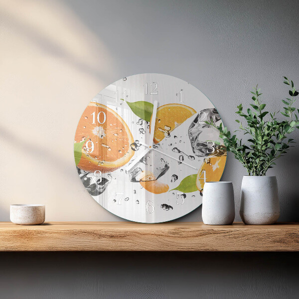 Round wall clock Oranges