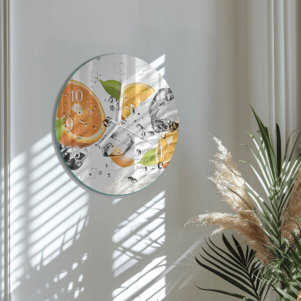 Round wall clock Oranges