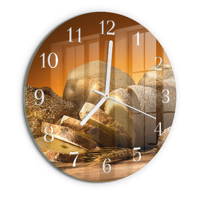 Round wall clock Bread