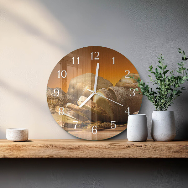 Round wall clock Bread