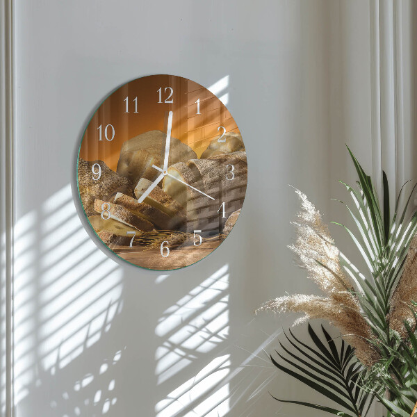 Round wall clock Bread