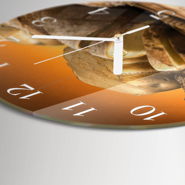 Round wall clock Bread