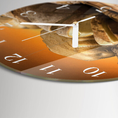 Round wall clock Bread