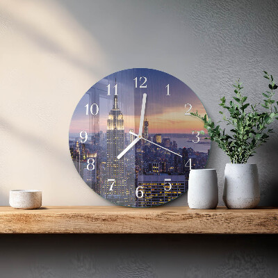 Round wall clock City