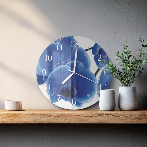 Round wall clock Orchid