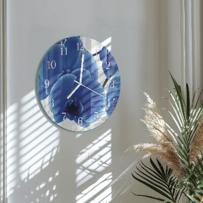 Round wall clock Orchid