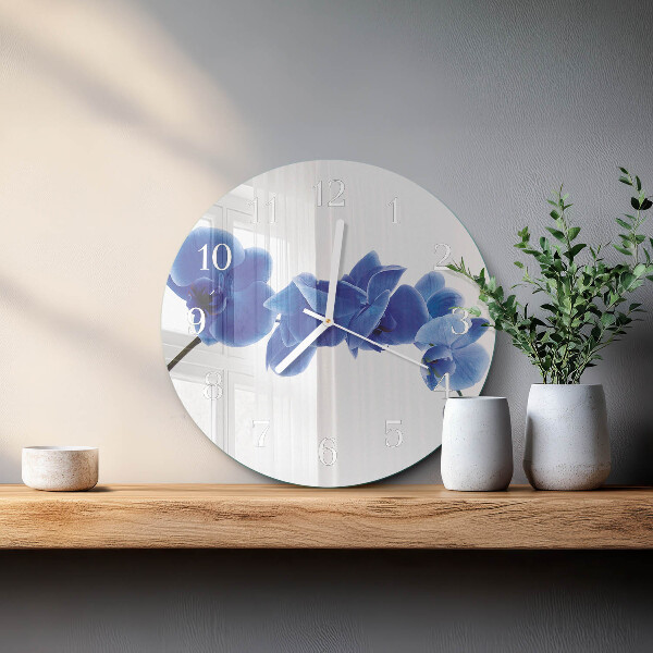 Round wall clock Orchid