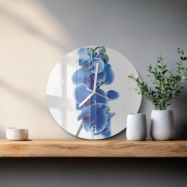 Round wall clock Orchid