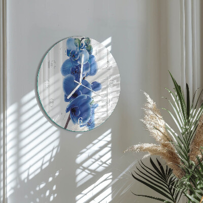 Round wall clock Orchid
