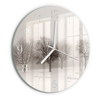 Round wall clock Winter