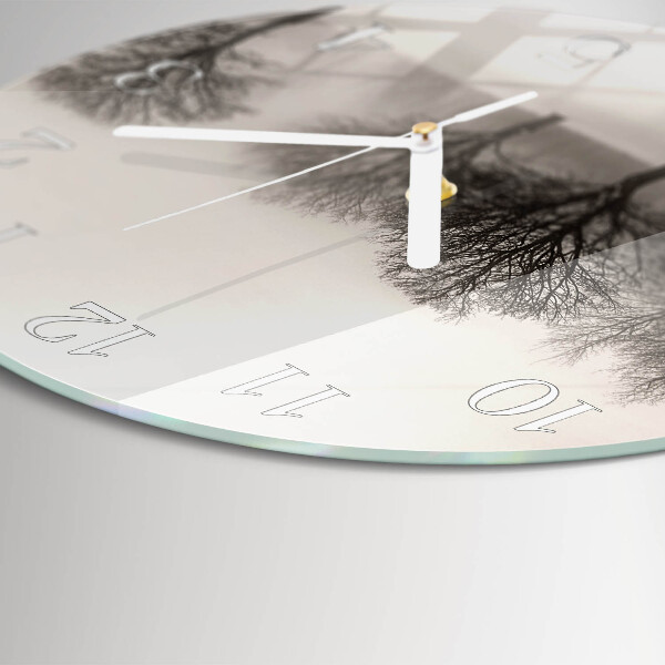 Round wall clock Winter