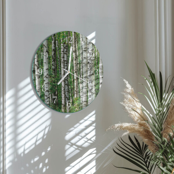 Round wall clock Birches