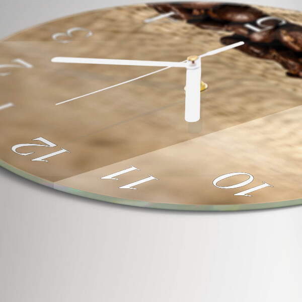 Round wall clock Coffee Beans