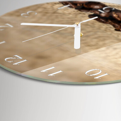 Round wall clock Coffee Beans