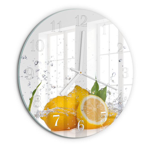 Round wall clock Lemons