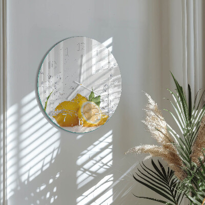Round wall clock Lemons