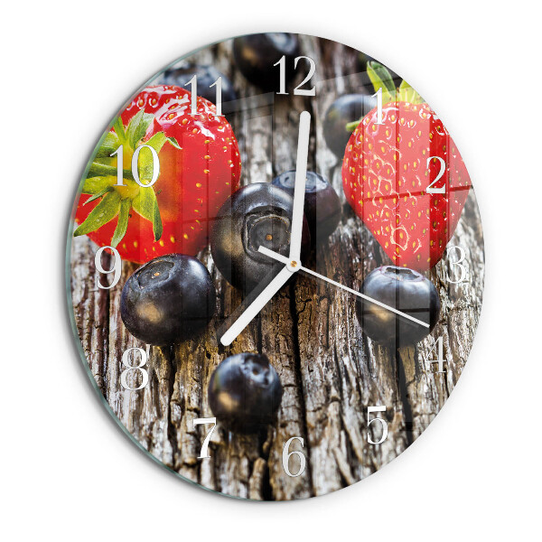 Round wall clock Blueberries