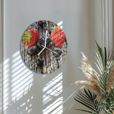 Round wall clock Blueberries