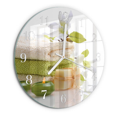 Round wall clock Spa soap