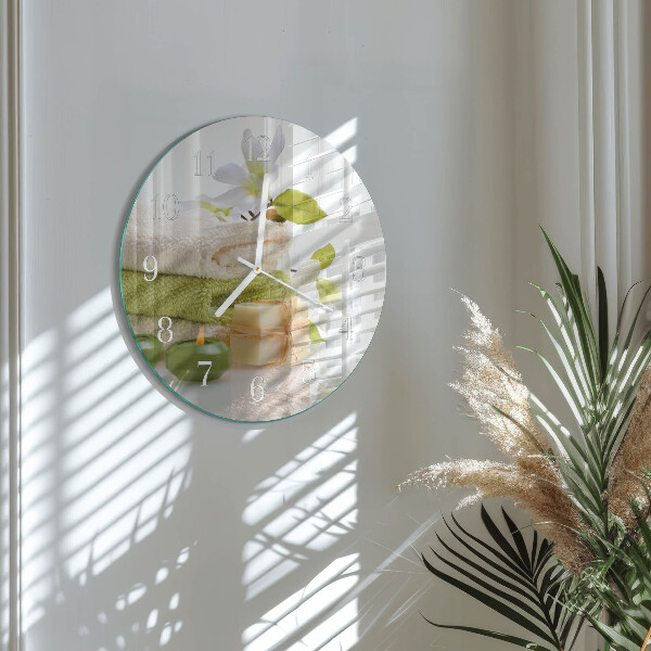 Round wall clock Spa soap