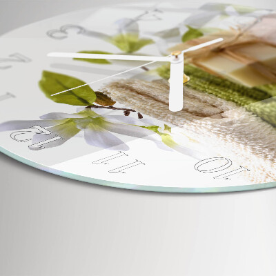 Round wall clock Spa soap