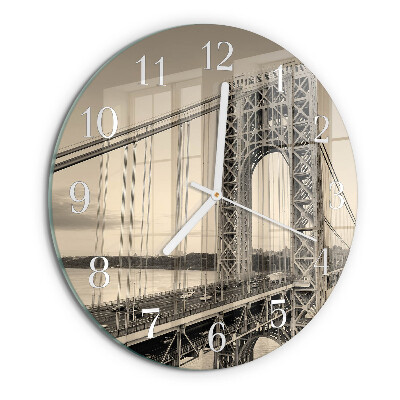 Round wall clock Golden Gate