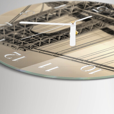 Round wall clock Golden Gate