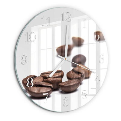 Round wall clock Coffee Beans
