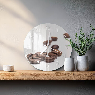 Round wall clock Coffee Beans