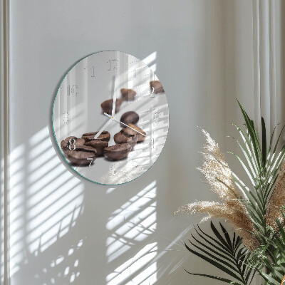 Round wall clock Coffee Beans