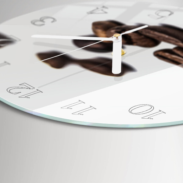 Round wall clock Coffee Beans