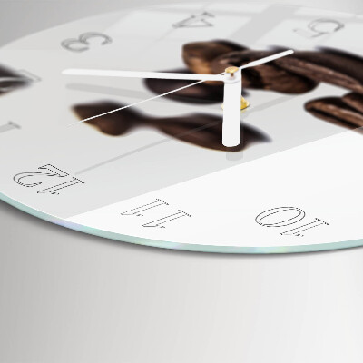 Round wall clock Coffee Beans