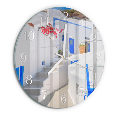 Round wall clock Santorini