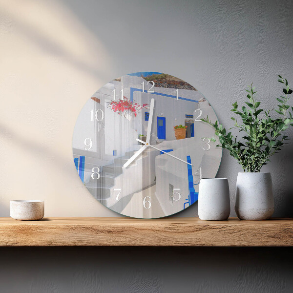 Round wall clock Santorini