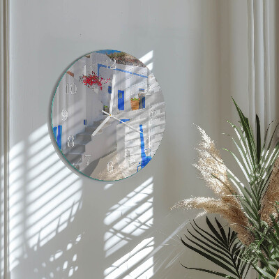 Round wall clock Santorini