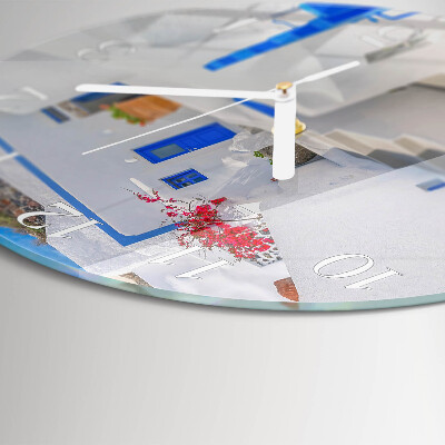 Round wall clock Santorini
