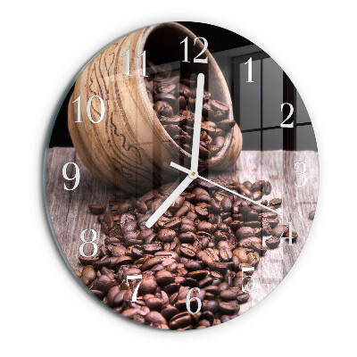 Round wall clock Coffee Beans