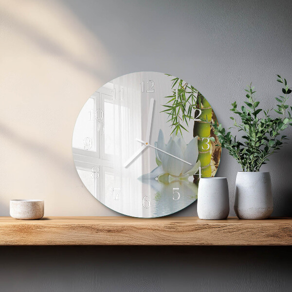 Round wall clock Bamboo