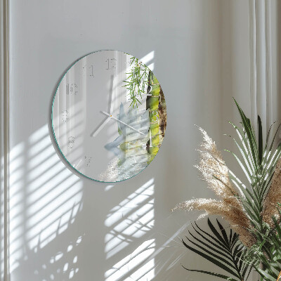 Round wall clock Bamboo