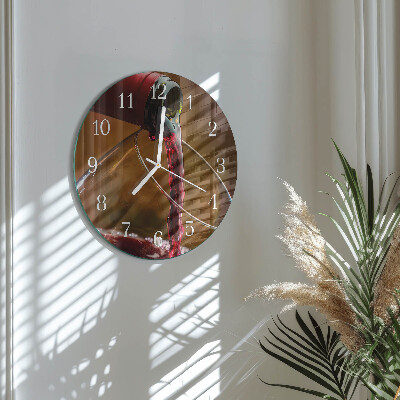 Round wall clock Wine