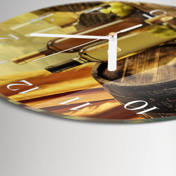 Round wall clock Wine Barrel