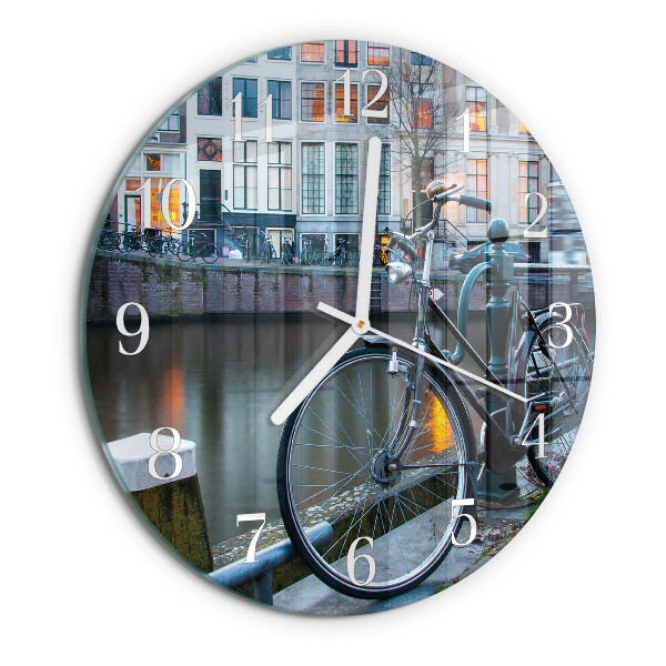 Round wall clock Bicycle