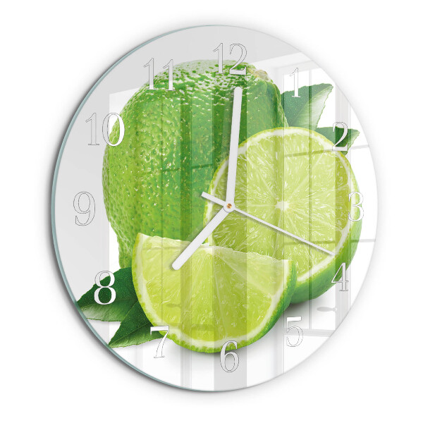 Round wall clock Calcium carbonate