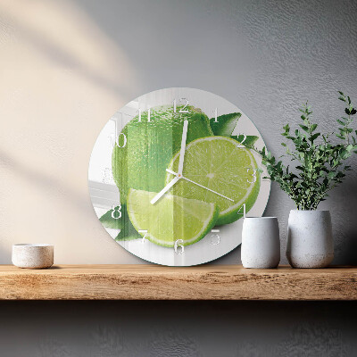 Round wall clock Calcium carbonate