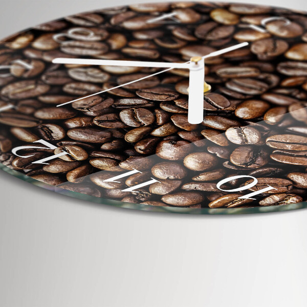 Round wall clock Coffee Beans