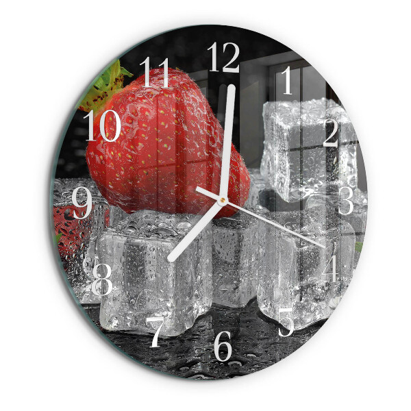 Round wall clock Strawberry Ice Cream