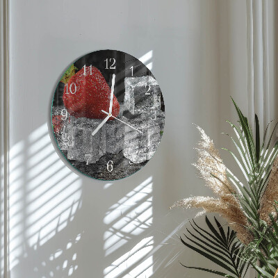 Round wall clock Strawberry Ice Cream
