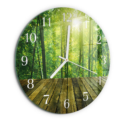 Round wall clock Bamboo
